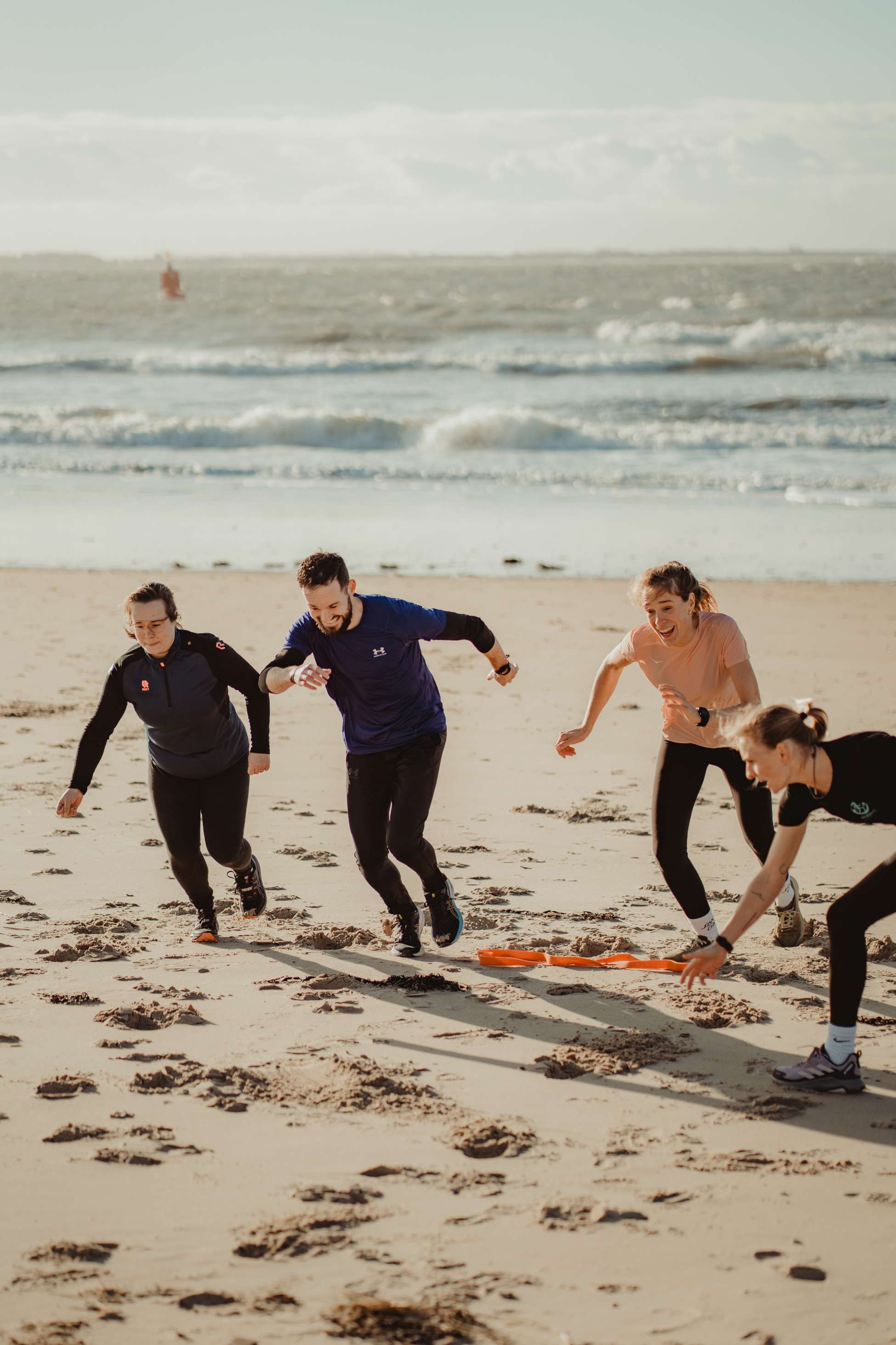 Coaching op het strand